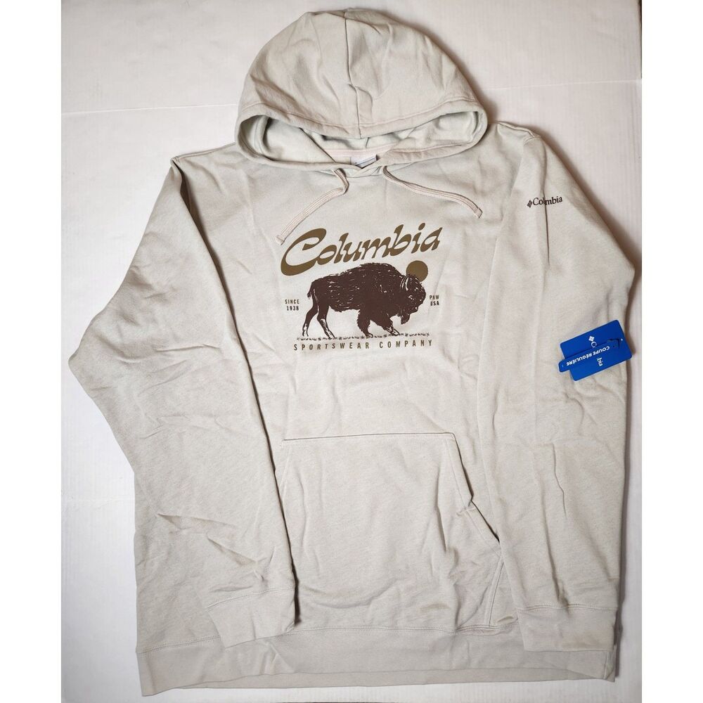 Columbia Trek Graphic Hoodie Men's size 3XLT 3XL Tall Dark Stone